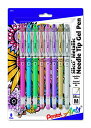 【中古】【未使用・未開封品】Pentel Arts Slicci 0.25mm?極細 ゲルペン レッドインク 12本入りボックス (BG202-B) 8 Pack