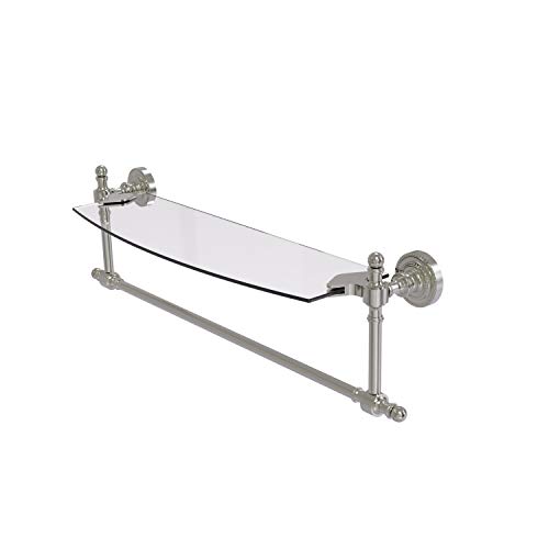 【中古】【未使用・未開封品】Allied Brass RD-33TB/18-SN Retro Dot Collection 18 Inch Vanity Integrated Towel Bar Glass Shelf, Satin Nickel 【中古】【未使用・未開封品】Allied Brass RD-33TB/18-SN Retro Dot Collection 18 Inch Vanity Integrated Towel Bar Glass Shelf, Satin Nickel