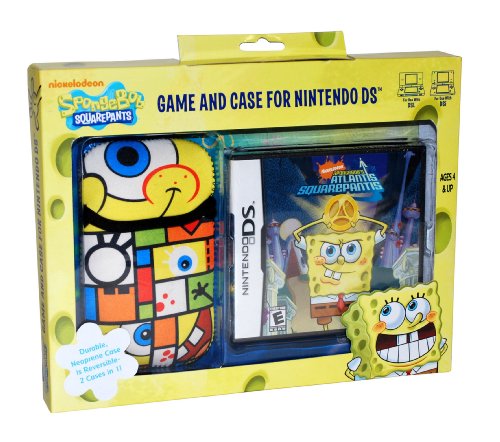 yÁzygpEJizSpongebob Atlantis Squarepantis NDS Game and Sakar NDS Case Bundle (A)