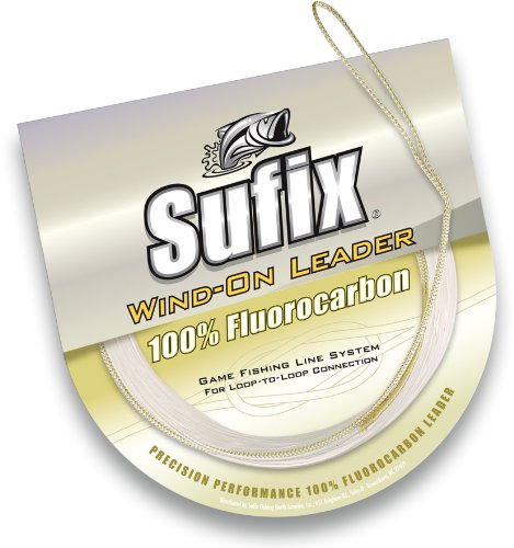 【中古】【未使用 未開封品】(90kg, Clear) - Sufix Wind-On Fluorocarbon Leader Fishing Line-10m Leader