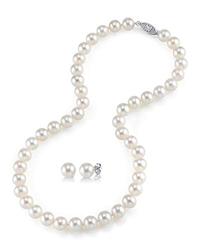 Freshwater Pearl - 【中古】【未使用・未開封品】14?Kゴールド7???8?mmホワイト淡水養殖真珠とイヤリング
