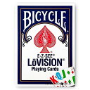 yÁzygpEJizBicycle Lo- Vision Playing Cards Blue Deck by MAGNIFYING AIDS