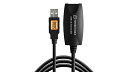 【中古】【未使用・未開封品】Tether Tools TetherPro USB 2.0 - USBメス アクティブ延長ケーブル 16フィート (5m) ブラッ...