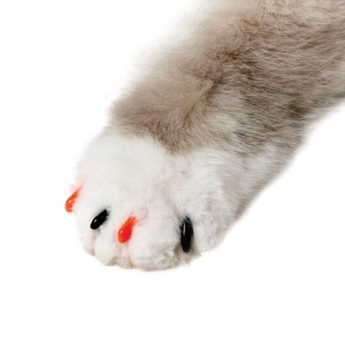 【中古】【未使用・未開封品】Feline Soft Claws Pet Halloween Colors Nail Cap Kit, Medium, Black and Orange by Feline Soft Claws