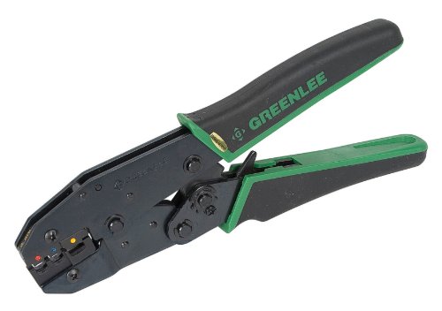 Greenlee 45501 Kwik Cycle Crimp Frame, 9-Inch with Interchangeable Die Set 45570 for Insulated Terminals by Greenlee