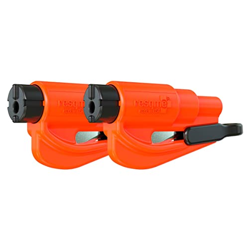 resqme The Original Keychain Car Escape Tool, Made in USA (Orange) - Color: Orange Size: Model: GBO-RQMTWIN-PARENT Car/Vehicle Accessor