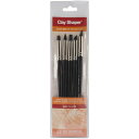 【中古】【未使用・未開封品】Colour Shaper Black Tip Clay Shaper Set - Wallet of 5 (Size 6) アート...