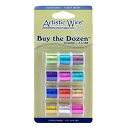 【中古】【未使用 未開封品】Artistic Wire 28-Gauge Buy-The-Dozen, Various Silver Plated Colors, by Beadalon