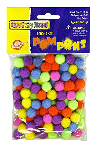 【中古】【未使用・未開封品】Creativity Street Hot Colors Pom Pons, 0.5-Inch, 100-Pack (AC8114-02) by Creativity Street 【中古】【未使用・未開封品】Creativity Street Hot Colors Pom Pons, 0.5-Inch, 100-Pack (AC8114-02) by Creativity Street
