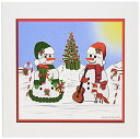 【中古】【未使用・未開封品】SmudgeArt All Thingsクリスマス雪だるま???Musical???グリーティングカード Set of 12 Greeting Cards(3)