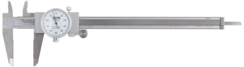 Fowler Full Warranty Stainless Steel Shockproof Dial Caliper, 52-008-708-0, 0-8 Measuring Range, 0.001 Graduation Interval, Face Color