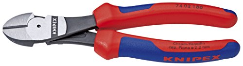 KNIPEX 74 02 180 Comfort Grip High Leverage Diagonal Cutters by Knipex