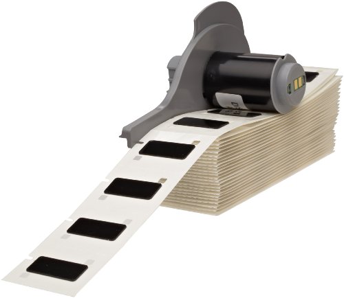 【中古】【未使用・未開封品】Brady M71EP-171-593-BK 1.06 Width x 0.49 Height Black Color B-593 Adhesive-Taped Polyester Raised Panel Labels With Gloss Finish For BM