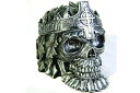 【中古】【未使用・未開封品】Greenman King Skull Ashtray Figurine