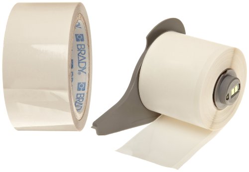 Brady ToughStripe Nonabrasive Floor Marking Tape with Overlaminate, 50' Length, 2 Width, White (Pack of 1 Roll) by Brady