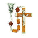 【中古】【未使用・未開封品】TrueFaithJewelry Wooden Square Prayer Beads Rosary with Madonna and Child Centre, 46cm