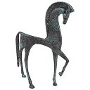 【中古】【未使用・未開封品】(Horse) - Design Toscano SP806 Greek Ironwork Spartan Horse Statue