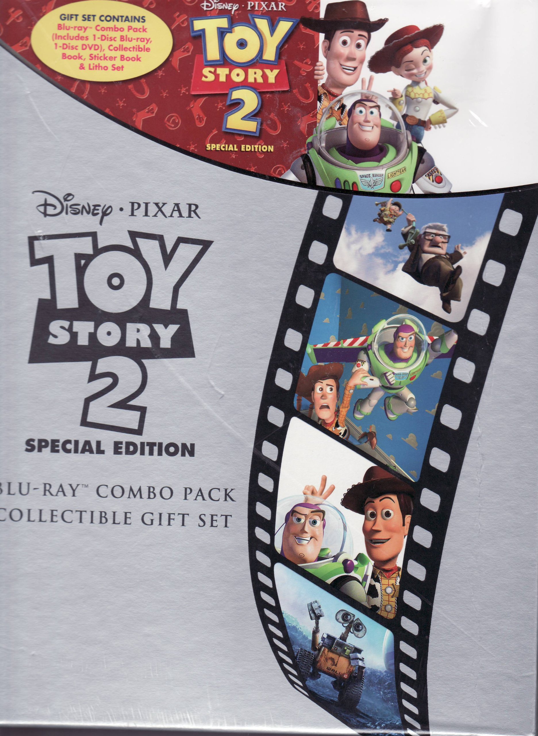 【中古】【未使用・未開封品】Toy Story 2 Disney Pixar LIMITED EDITION GIFT SET Includes 1 Disc Blu-Ray, 1 Disc DVD, Collectible Book, Sticker Book