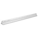 yÁzygpEJizAlumicolor 3050-1 3000 Series 12'' Silver Solid Core Aluminum Triangular Architect Scale