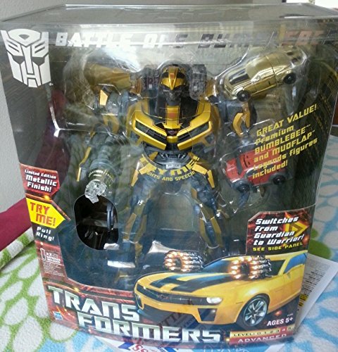 【中古】【未使用・未開封品】Transformers Limited Edition Metallic Gold Finish with Bonus Mudflap and Premium Bumblebee Figures