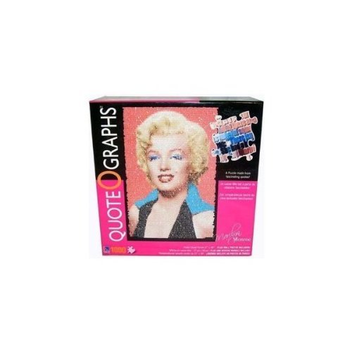 Quote O Graphs - Marilyn Monroe 1,000 Piece Puzzle by Sure-Lox 