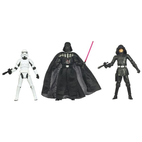 【中古】【未使用 未開封品】Kenner Star Wars A New Hope Special Exclusive Action Figure 3Pack Villain Set Stormtrooper, Darth Vader, Death Squad