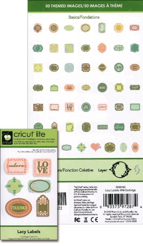 Cricut Lite Cartridge Lacy Labels Rare by Cricut