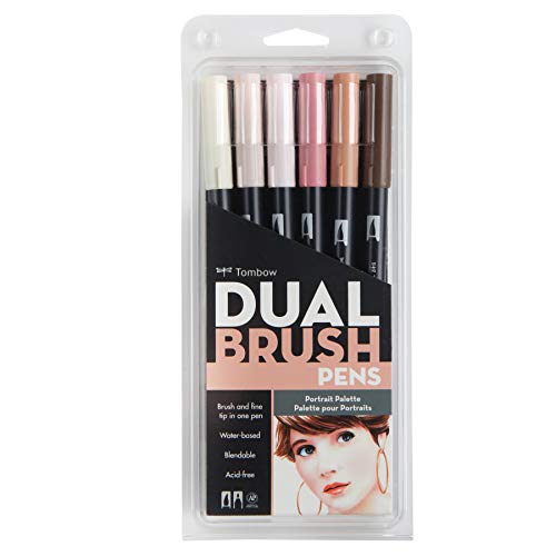 Hewlett Packard - 【中古】【未使用・未開封品】Tombow Dual Brush Pens 6/Pkg-Portrait (並行輸入品)