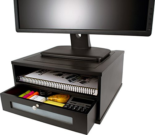 【中古】【未使用 未開封品】VCT11755 - Wood and Metal Desktop Monitor Stand by Victor