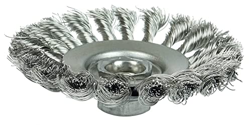 【中古】【未使用・未開封品】ワイラー804-13466 4-1-2インチ結び目ワイヤーベベルブラシ.014Ss 5-8イ..