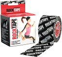 【中古】【未使用・未開封品】ロックテープ(RockTape) キネシオロジーテープ アスリート ブラック/ホワイトロゴ 耐水性 ノーカット 5cm×5m 【日本...