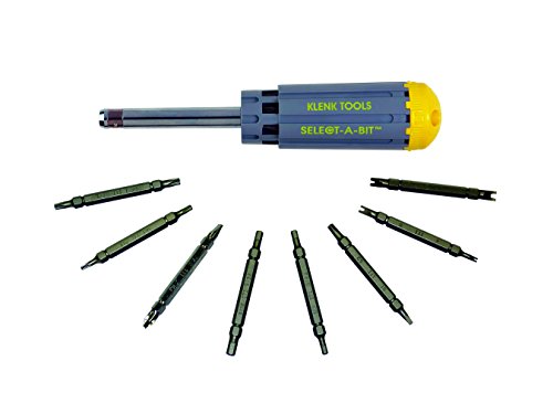 DA86370 Klenk Select-A-BitTM Tamperproof Screwdriver 16 Bits by Klenk Tools