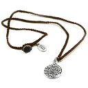 【中古】【未使用・未開封品】SHEMA Necklace with Sterling Silver Shema Pendant on Brown Knitted Cord for Men & Women|詳細画像