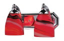 【中古】【未使用・未開封品】Elk 570???2?C-cy 2-light Vanity in Polished Chrome and Canaryガラス