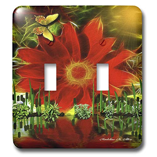 【中古】【未使用・未開封品】3dRose lsp_9128_2 風水 ダブルトグルスイッチ