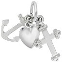 【中古】【未使用・未開封品】Faith , Hope ,チャリティチャーム、チャームブレスレットとネックレス用