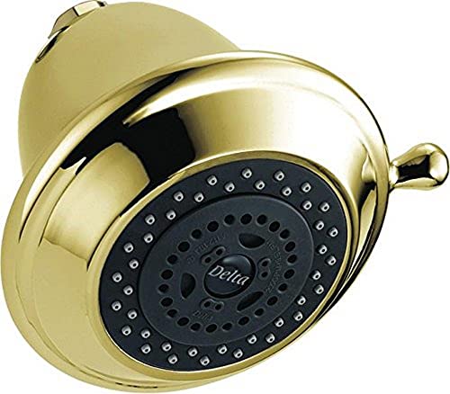 (Venetian Bronze) - Delta RP43381PB Universal Showering Components, Touch-Clean 3-Setting Showerhead, Venetian Bronze