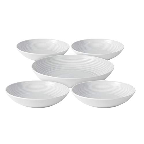 【中古】【未使用・未開封品】Royal Doulton Maze 5 Piece Pasta Set, White by Royal Doulton