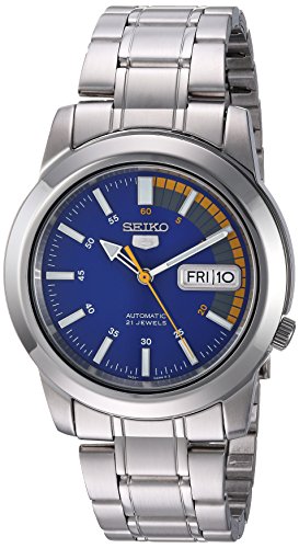 【中古】【未使用・未開封品】Seiko Men's SNKK27 Seiko 5 Automatic Blue Dial Stainless Steel Bracelet Watch【並行輸入品】のサムネイル
