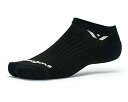 【中古】【未使用・未開封品】(Large, Black) - Swiftwick - Performance ZERO, No-Show Athletic Compression Socks for Golf and Running