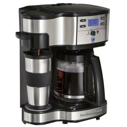 【中古】【未使用・未開封品】Hamilton Beach 2-Way Coffee Maker With 12-Cup Carafe And Pod Brew Home Good - Black/Stainless Steel