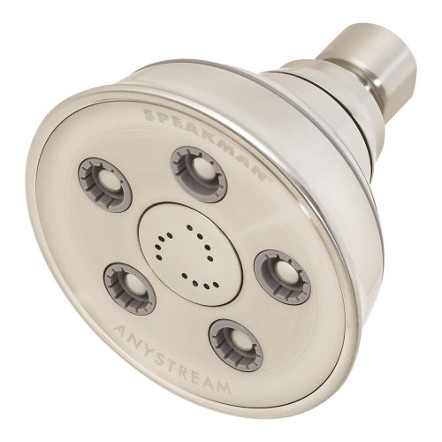 【中古】【未使用・未開封品】Speakman S-3014-BN Caspian Anystream High Pressure Adjustable Shower Head, Brushed Nickel by Speakman