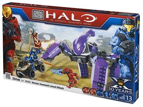 【中古】【未使用・未開封品】Halo Anniversary Mega Bloks Set #96965 Versus Covenant Locust Attack