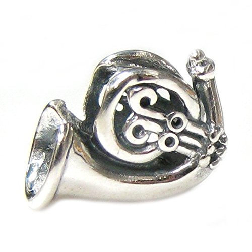 【中古】【未使用・未開封品】スターリングシルバーフランス語ホーンヨーロピアンビーズチャーム