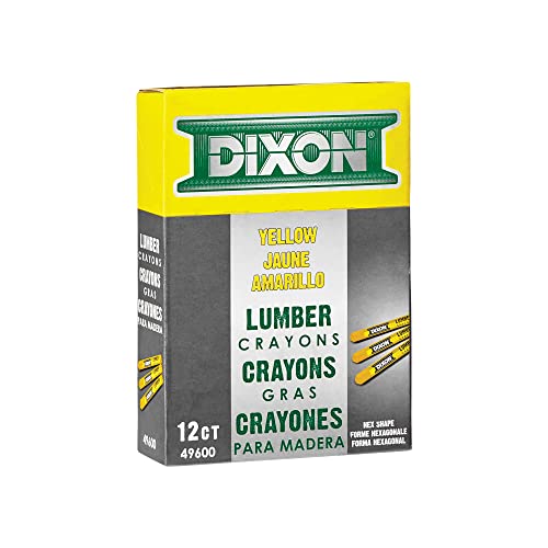 【中古】【未使用 未開封品】Dixon Ticonderoga Yellow Lumber Crayon 49600 - Pack of 12