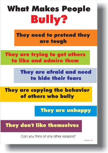 【中古】【未使用・未開封品】What Makes People Bully ????教室Motivational Poster