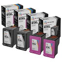 【中古】【未使用・未開封品】LD 再生インクカートリッジ HP 61XL 大容量用 ブラック 2色 4個パック