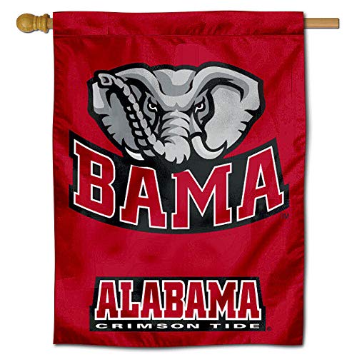 【中古】【未使用・未開封品】アラバマ大学 クリムゾン タイド ハウス フラッグ 旗 Alabama Crimson Tide