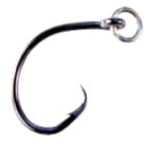 yÁzygpEJiz(Size 7/0, Black Nickel) - Mustad UltraPoint R39943BLN Demon Perfect Offset Circle Fishing Hook (Pack of 6)