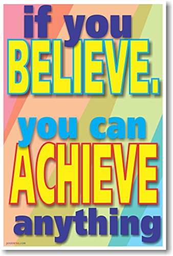 【中古】【未使用・未開封品】If You Believe , You Can Achieve Anything???教室Motivational Poster